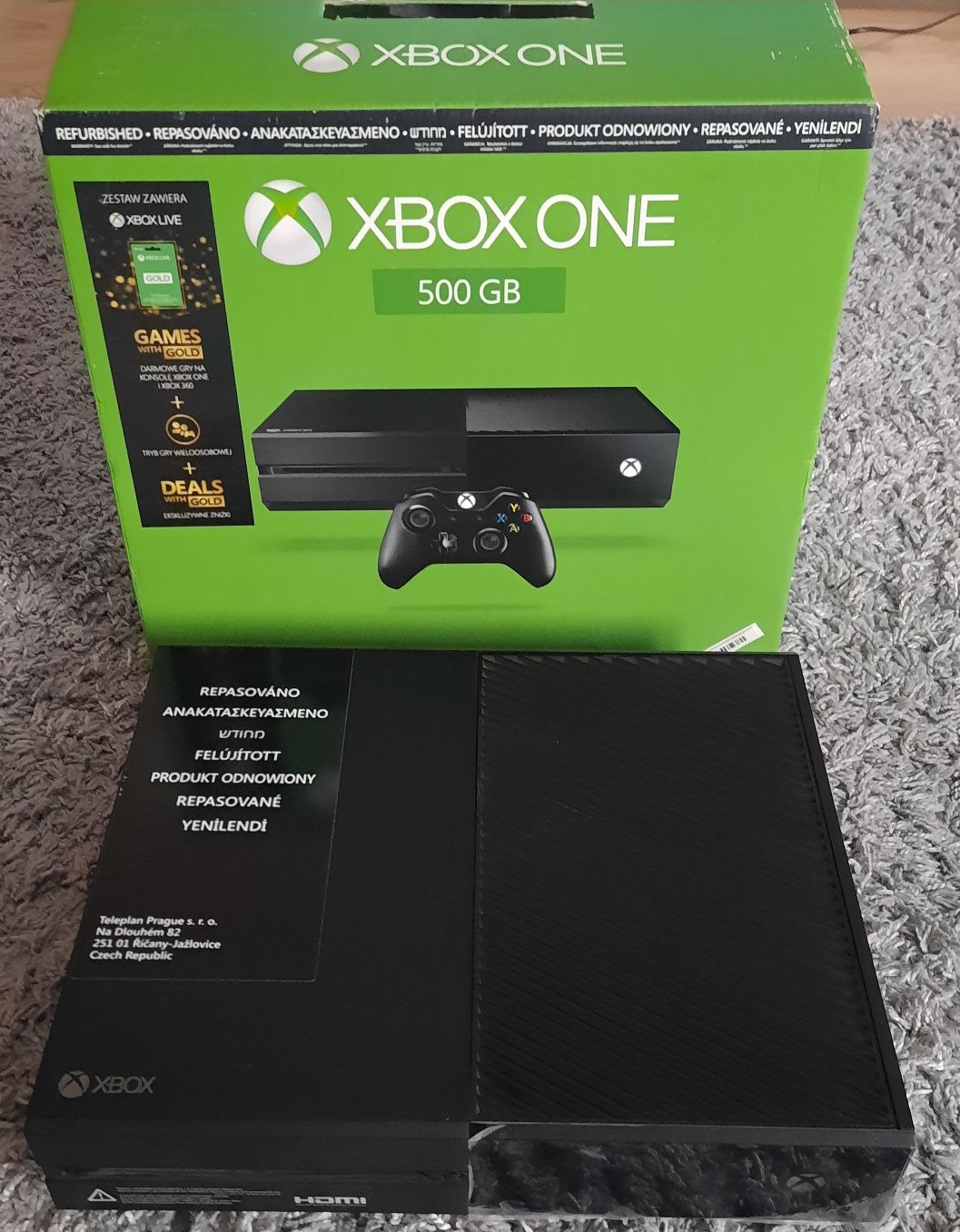 Xbox One 500 GB,dwa pady, 11 gier