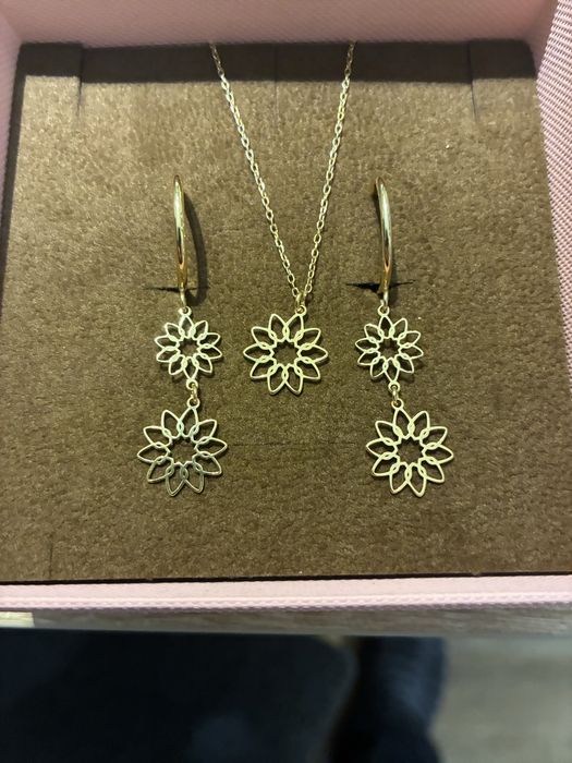 Naszyjnik ,zawieszka ,kolczyki, komplet, srebro ,okazja