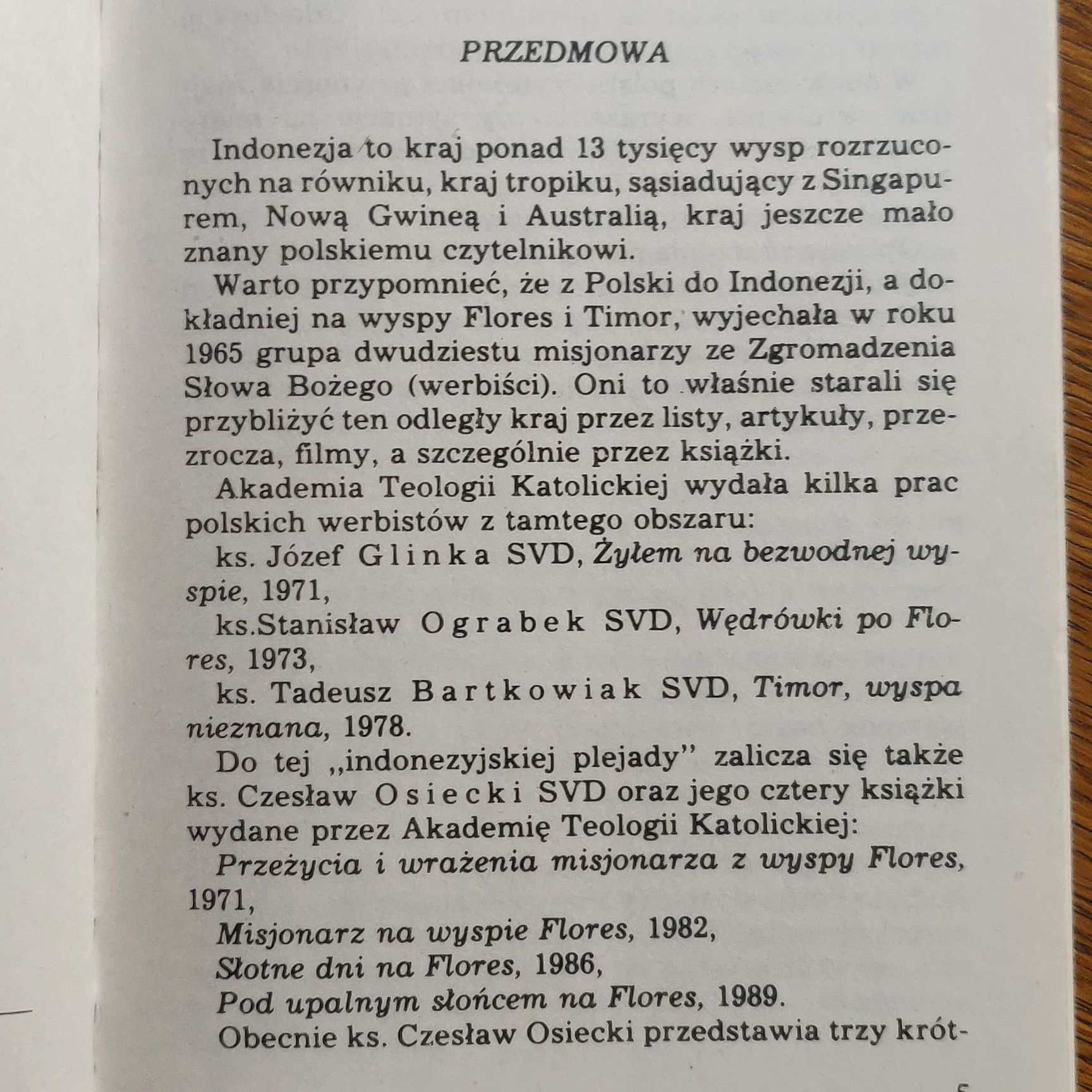 Pod Krzyżem Południa, Czesław Osiecki, dedykacja i zdjęcie autora