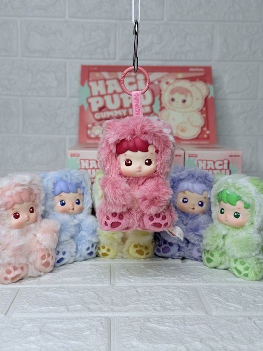 Оригінал ! HACIPUPU Gummy Bear Series-Vinyl Plush Pendant Blind Box
