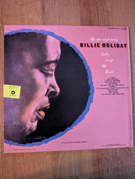 Billie Holiday - The One And Only Lady Sings The Blues LP 1973 Fra EX