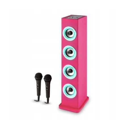 Zestaw do karaoke Auna Karaboom LED Pink