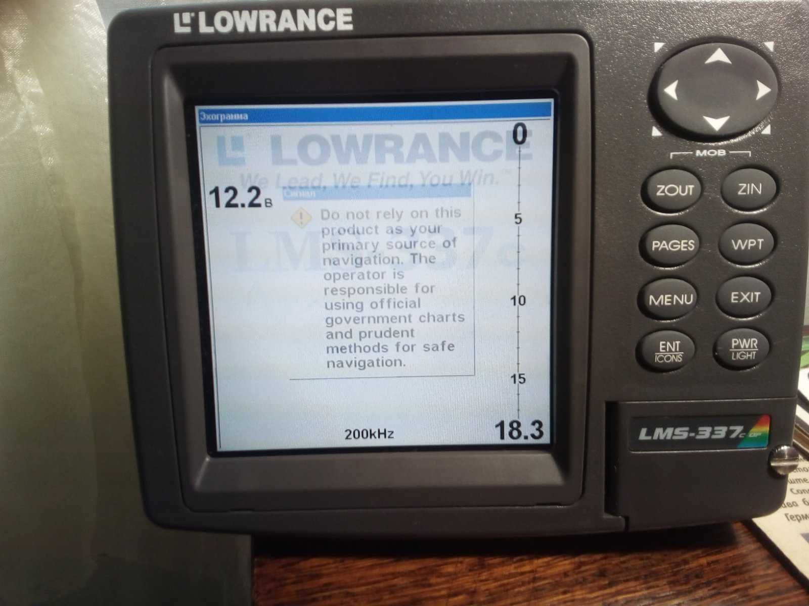 Эхолот Lowrance LMS-337C