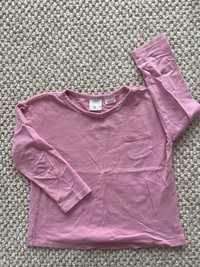 Bluzka koszulka rozowa zara 110