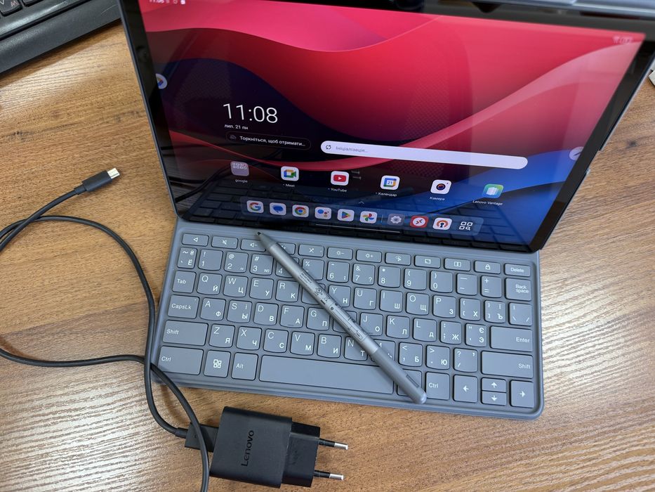 Планшет Lenovo Tab K11 8/128 WiFi (ZADL0071UA) Luna Grey + KB & Pen
