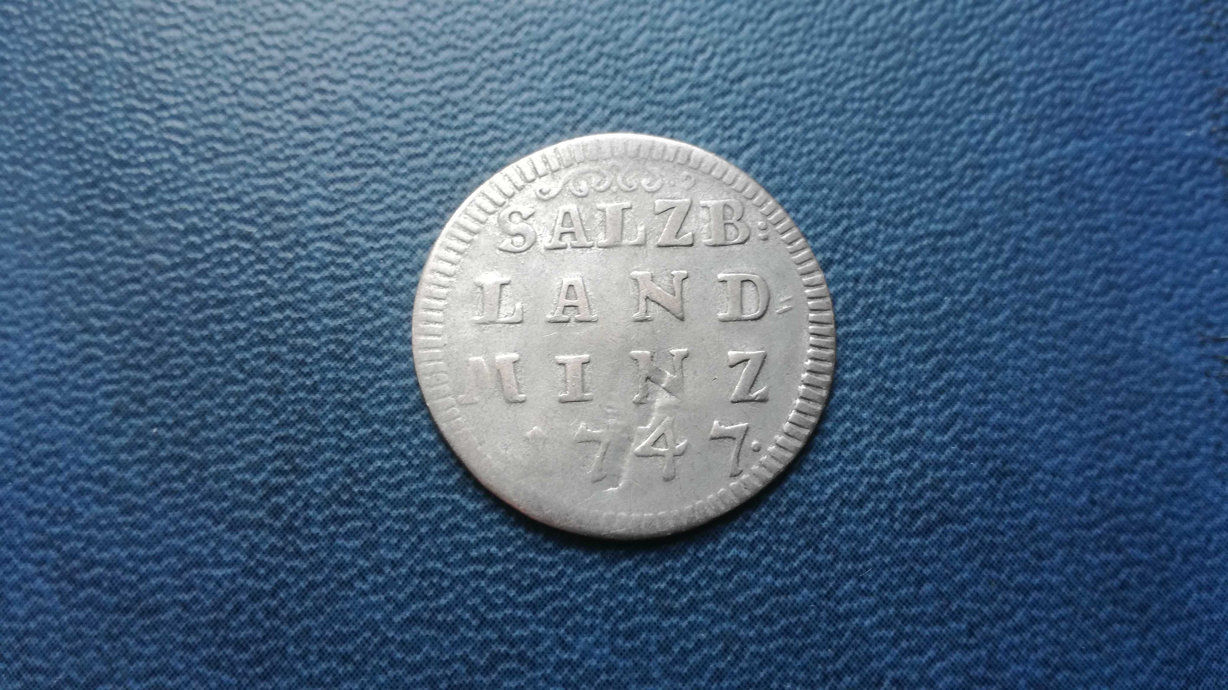 Arcybiskupstwo Salzburga 4 krajcary 1747_srebro (rzadka)