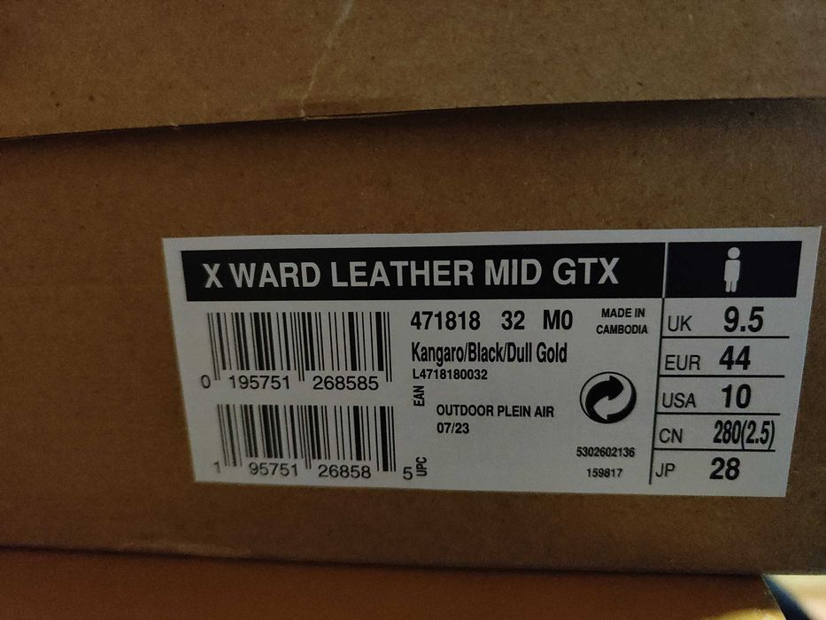 Черевики Salomon X WARD Leather MID GTX 3  Gore-Tex оригінал