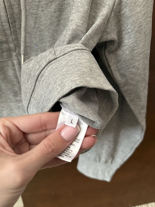 Bluza kaptur wang szara S