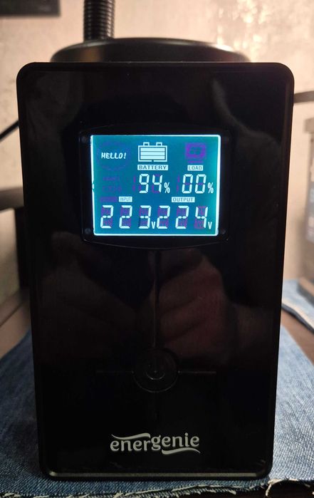 ДБЖ EnerGenie Pro 850 VA LCD (EG-UPS-032) 510 Вт Новий акумулятор