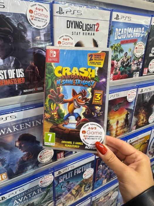 Crash Bandicoot Trilogy Nintendo Swatch IGame