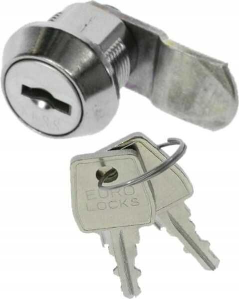 Zamek kasetowy EURO LOCKS rygiel odgięty mały krótki
