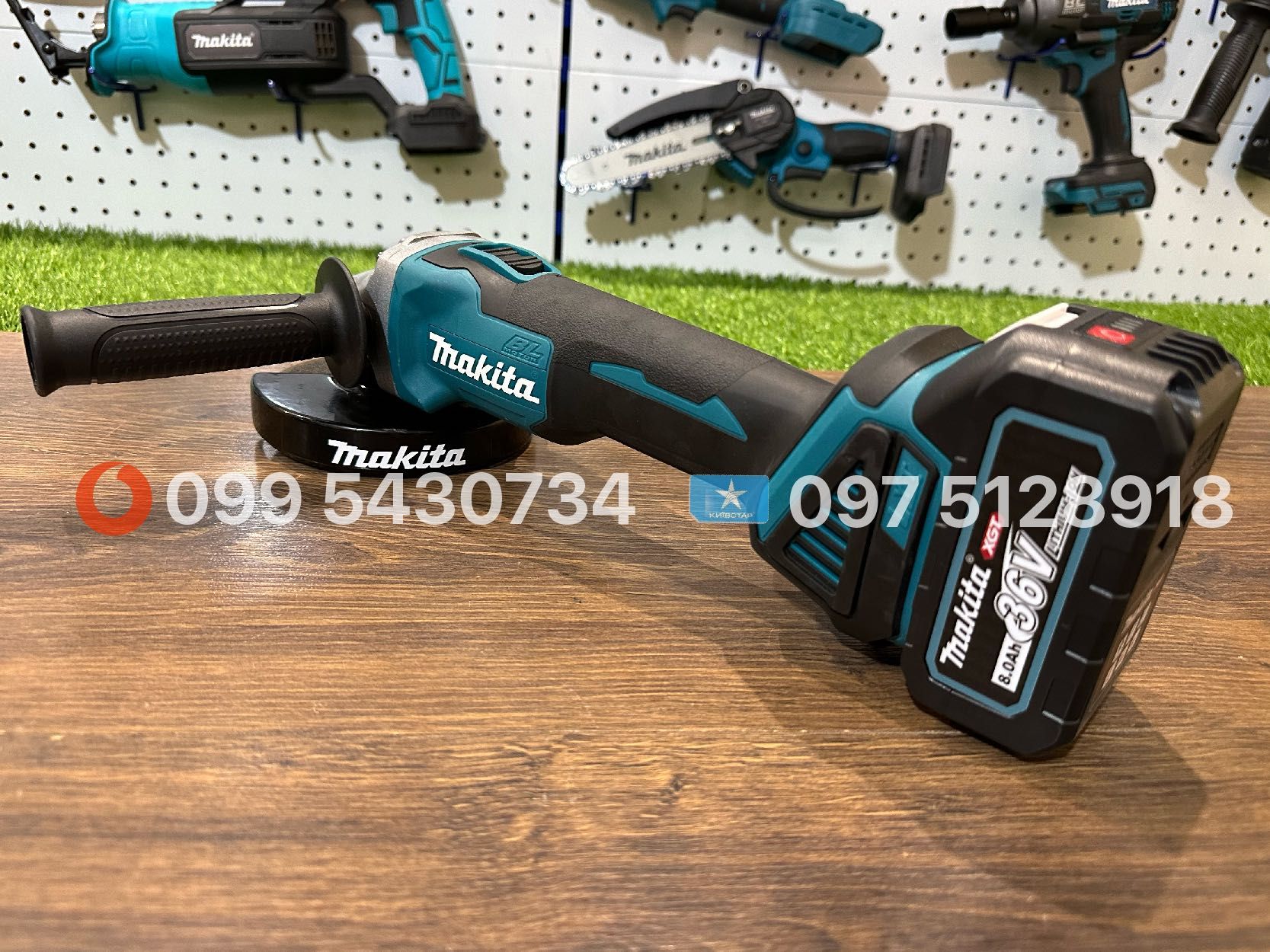 Набір акумуляторний Makita Болгарка DGA504BL Шуруповерт DHP485BL 36V8A