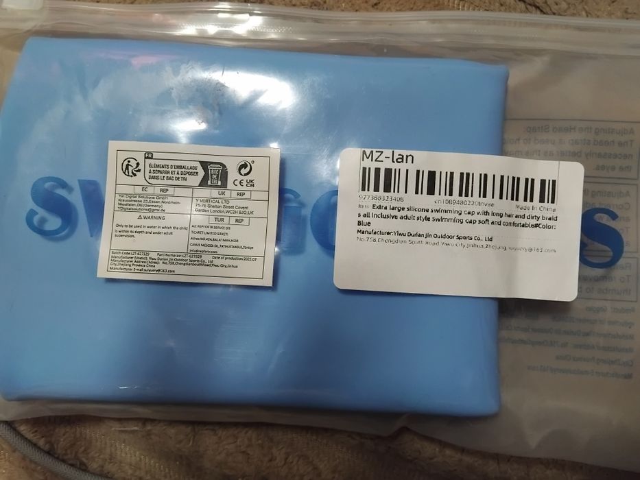 шапочка для басейну силіконова шапка до плавання універсальна велика