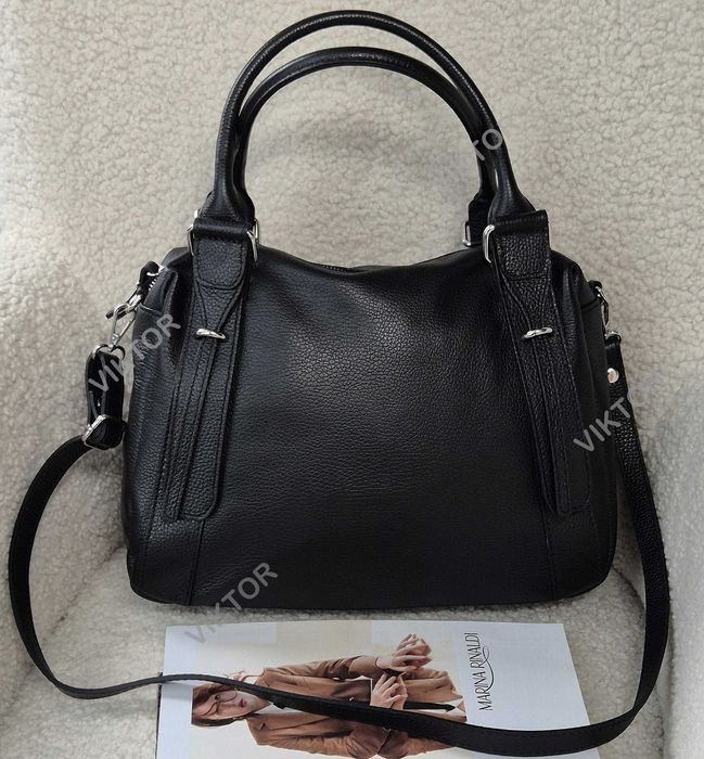 Кожаная женская сумка. А4. Итальянская большая. Шкіряна сумка