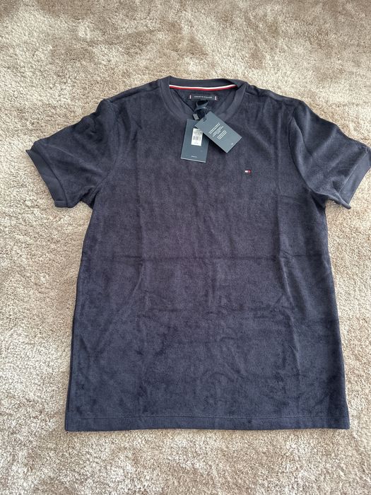 T-shirt de homem azul de manga curta Tommy Hilfiger