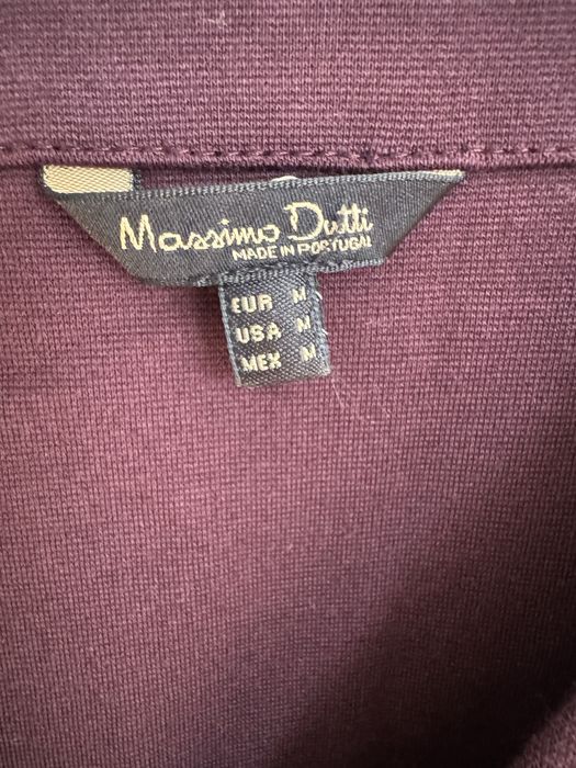 Sukienka damska bordo burgund bawełna Massimo Dutti rozmiar M