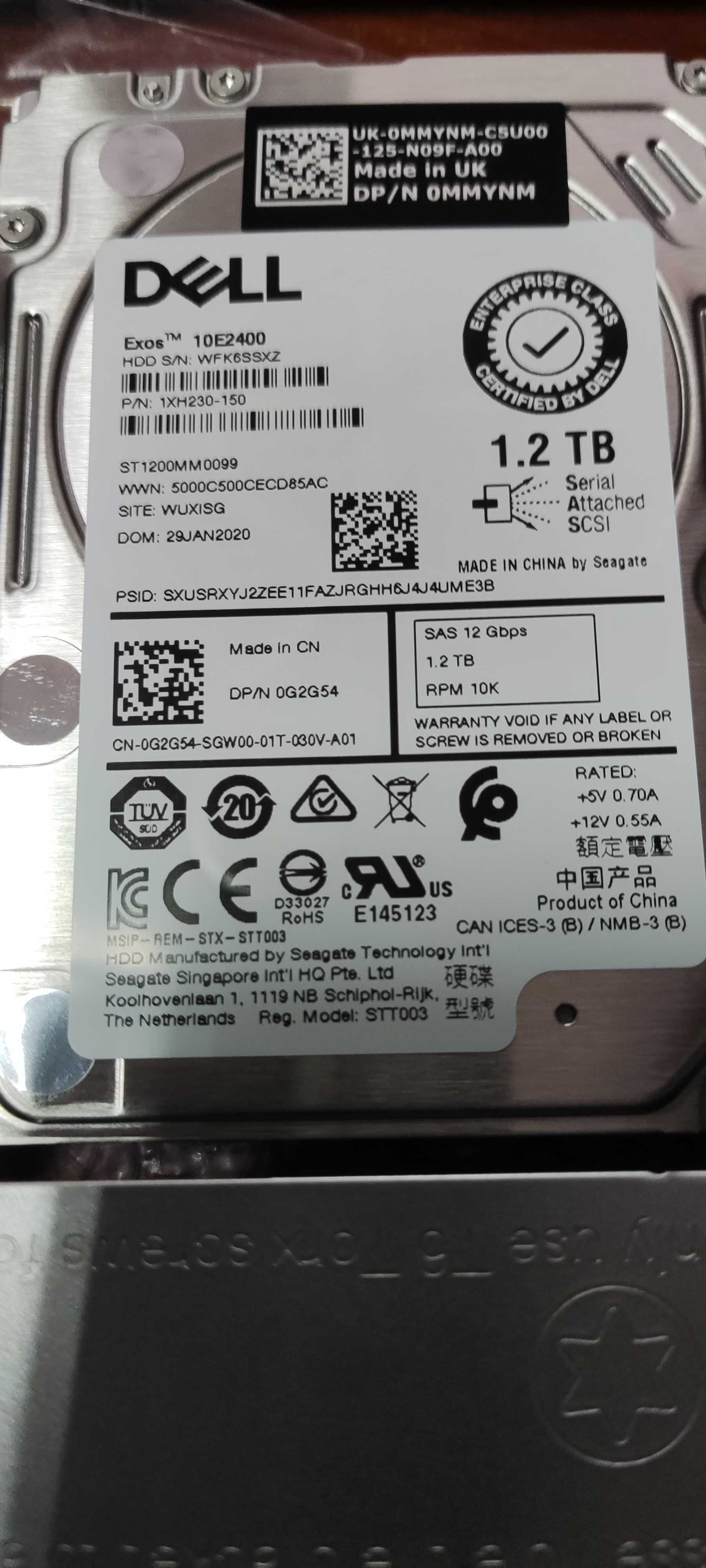 HDD Dell DELL 1.2TB 10K 12G 2.5INCH SAS HDD (ST1200MM0099-DELL)