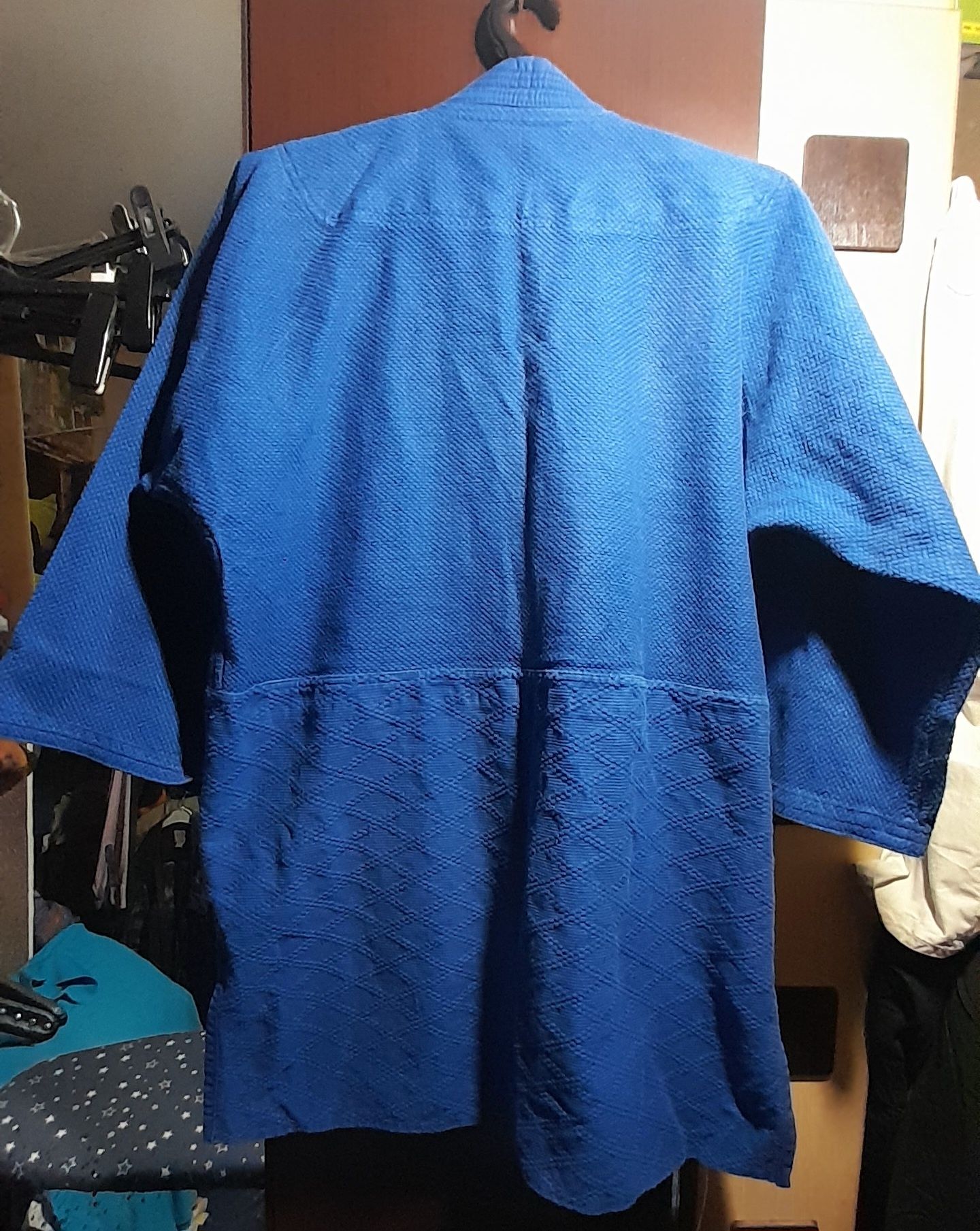 Кимоно  синего цвета, большой размер