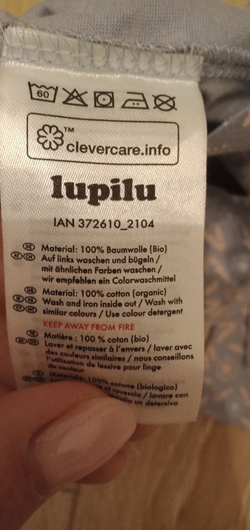 Bluzka niemowlęca Lupilu 74/80 dla bliźniaków nowe