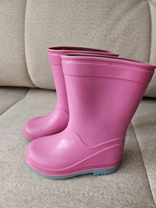 Gumiaki kalosze różowe 22