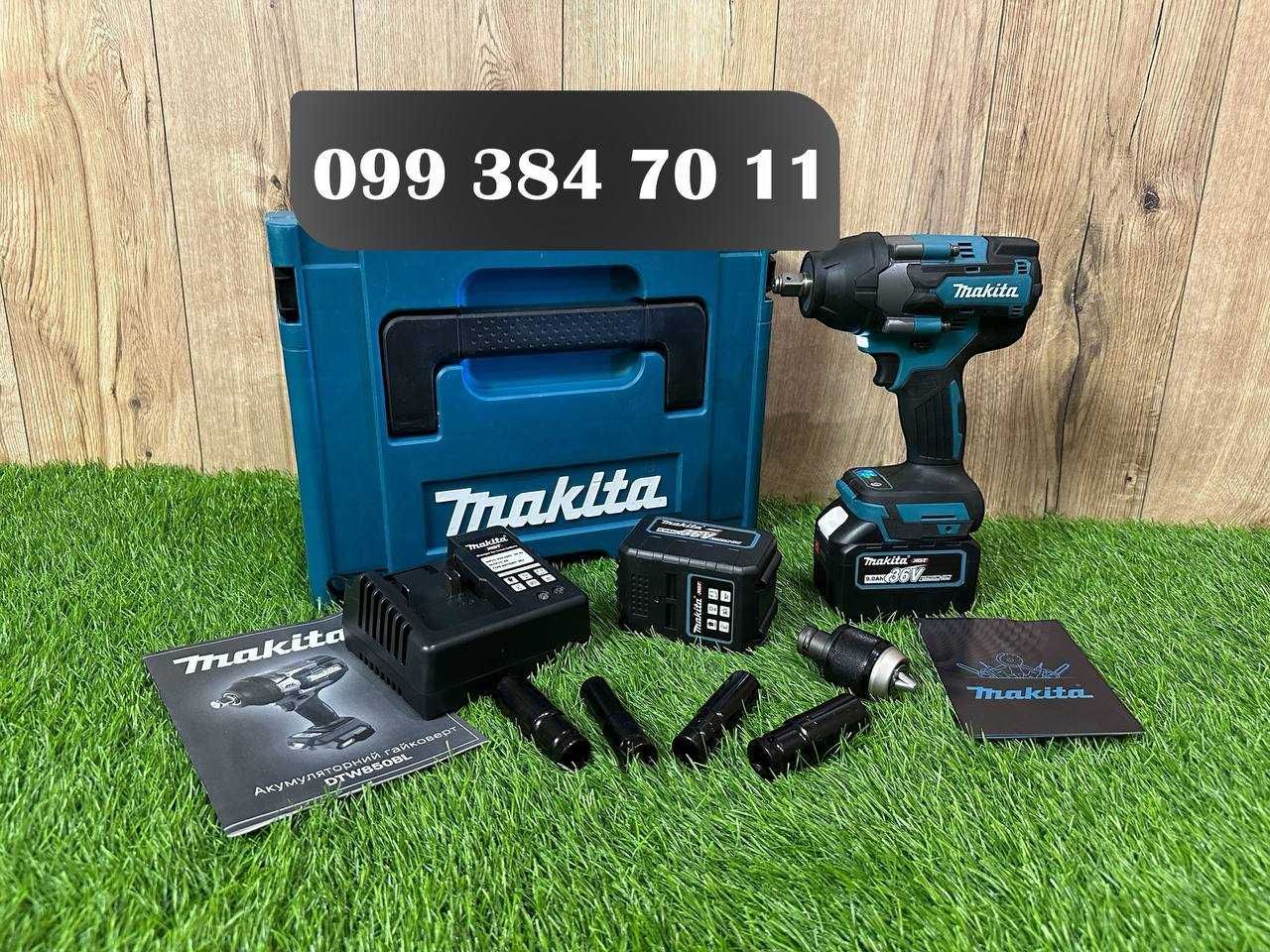 Професійний гайковерт Makita DTW850PRO Гайкокрут із насадками 36V-9Ah