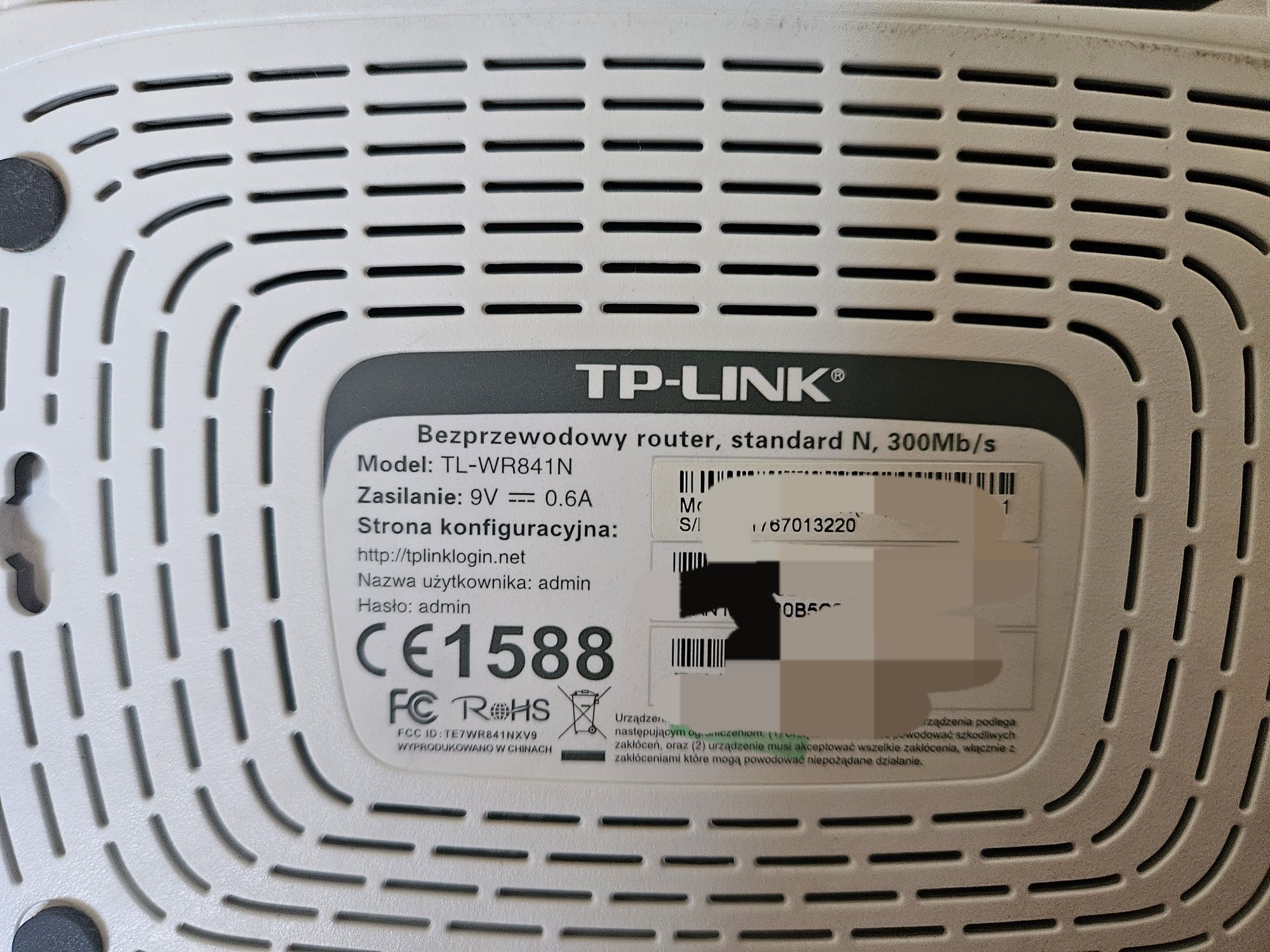 Router TP link model TL-WR841N