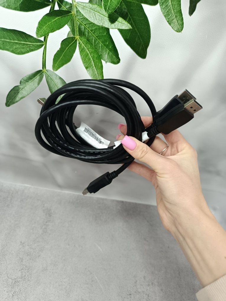 Кабель DisplayPort – DisplayPort/ОПТ Роздріб/100 шт/оригінал/з Європи