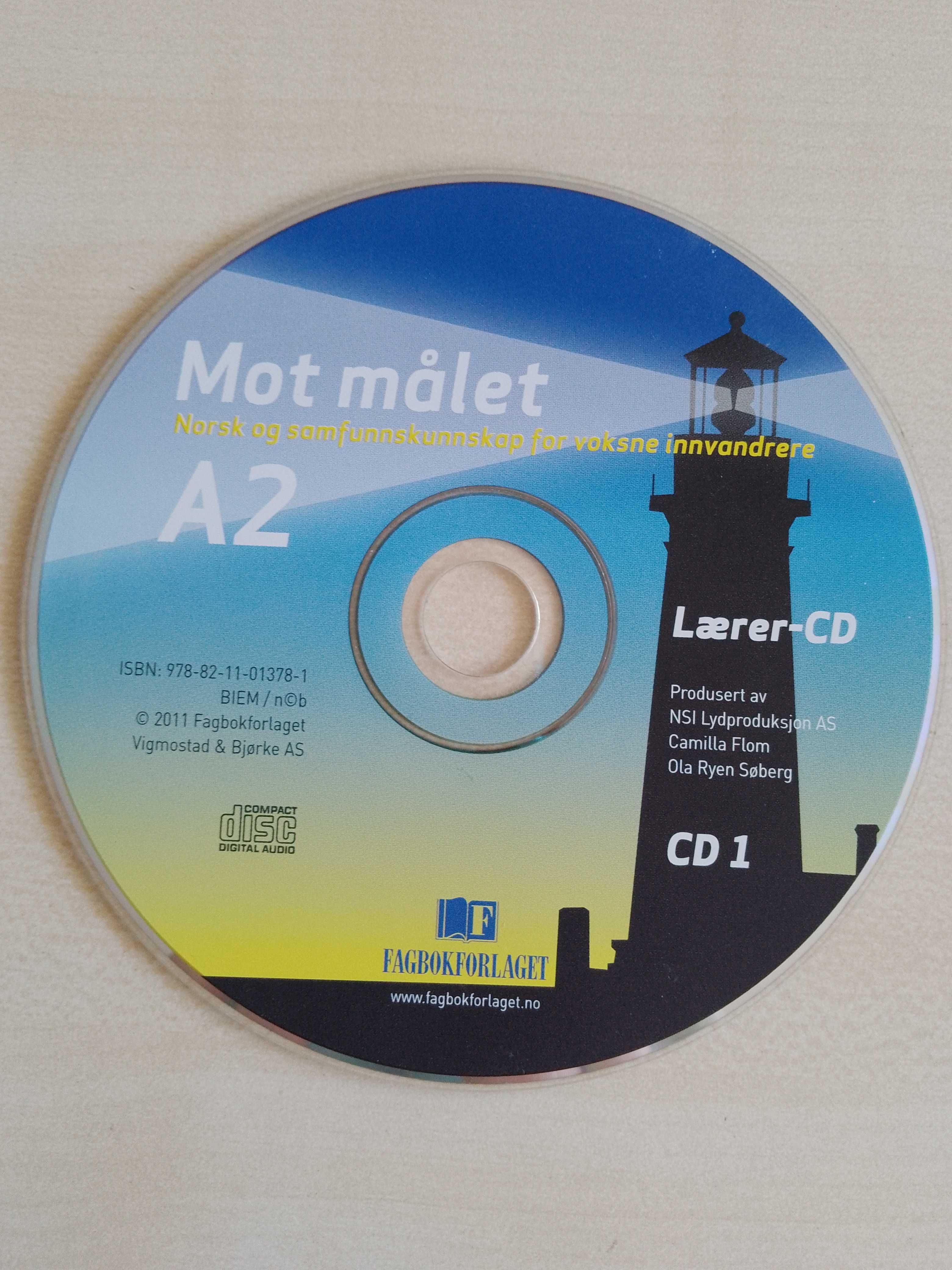 Książka do nauki norweskiego Mot målet A2 z płytą CD