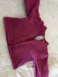 Różowy sweterek 56-68 // 3-6miesiecy