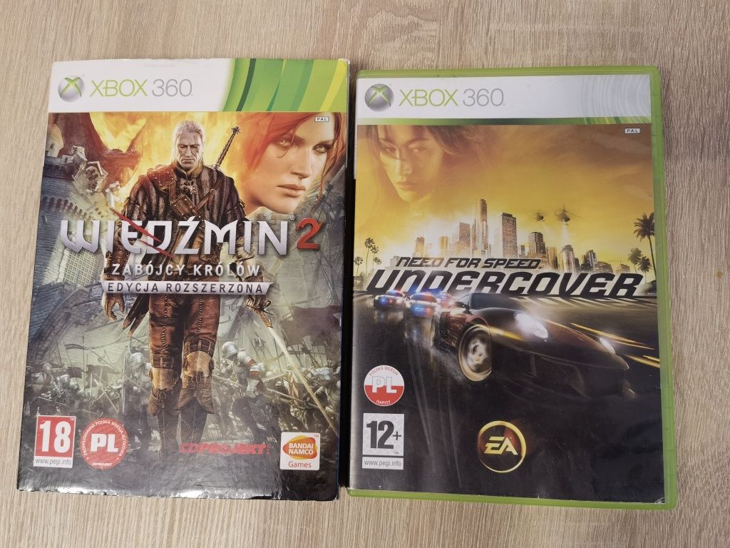 Gry wiedzmin 2 i nfs undercover xbox360