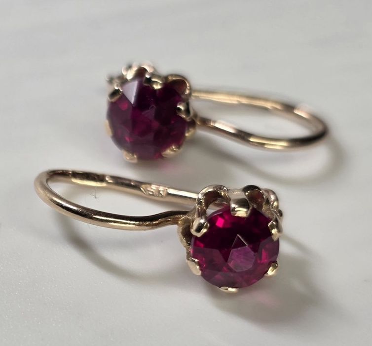 Золотые серьги ссср