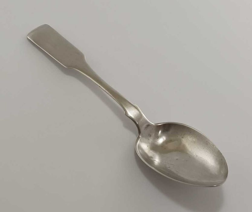 Srebrna łyżka, sygnowana z 1855 roku - Rosja próba 84
