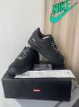 AF1\Powietrze*airDamskieNikeForce1SupremeBlack UnisexTrampki Rozm.45