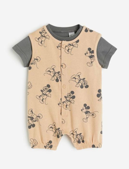 Комбінезон із двухнитки Міккі від H&M новий 80 розмір