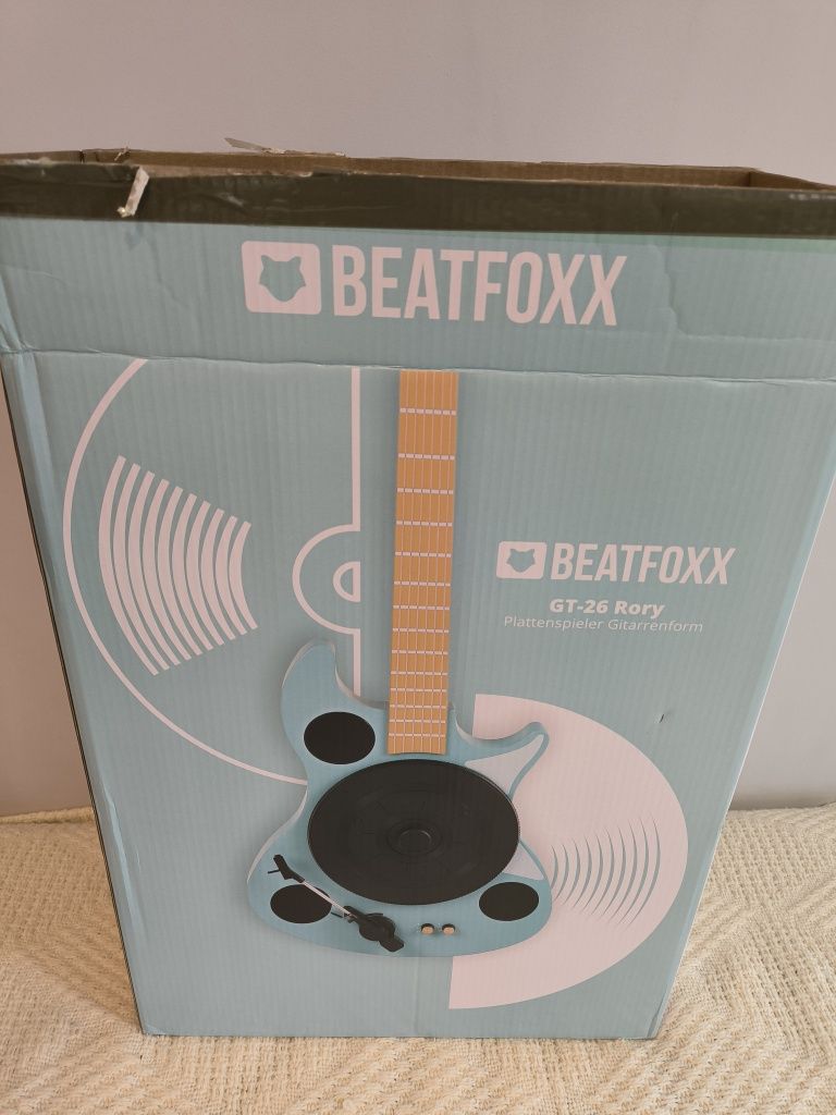 Gramofon w kształcie gitary elektrycznej z bluetooth Beatfoxx GT-26