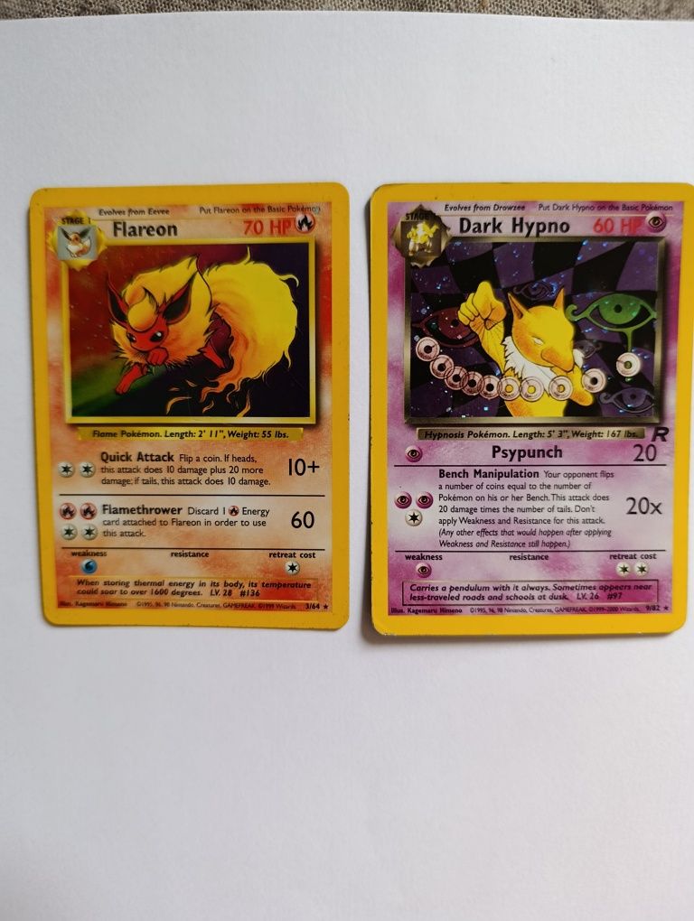2 karty pokemon holo Oryginalne