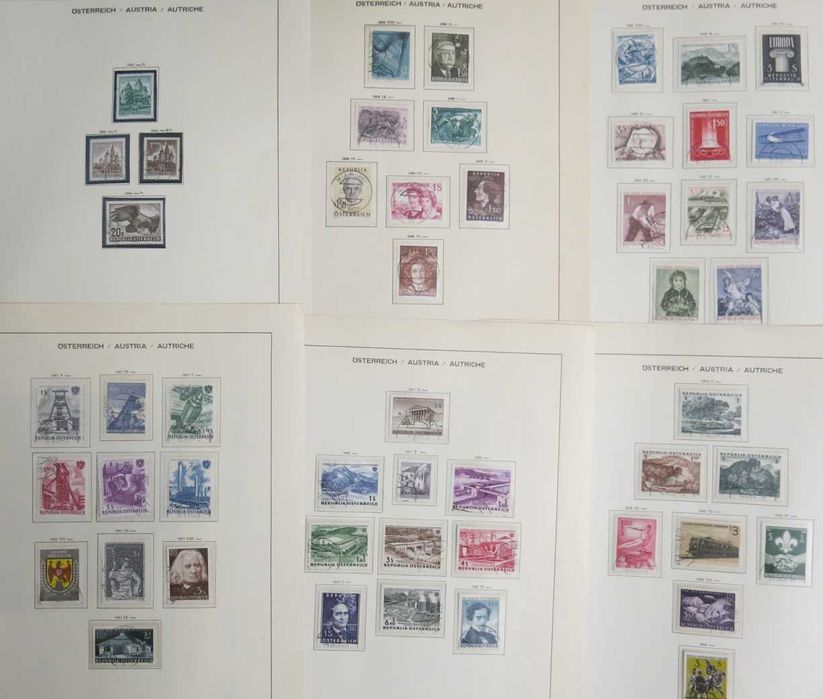 Kolekcja znaczków Austria 1949-72, katalog ok. 800 euro.