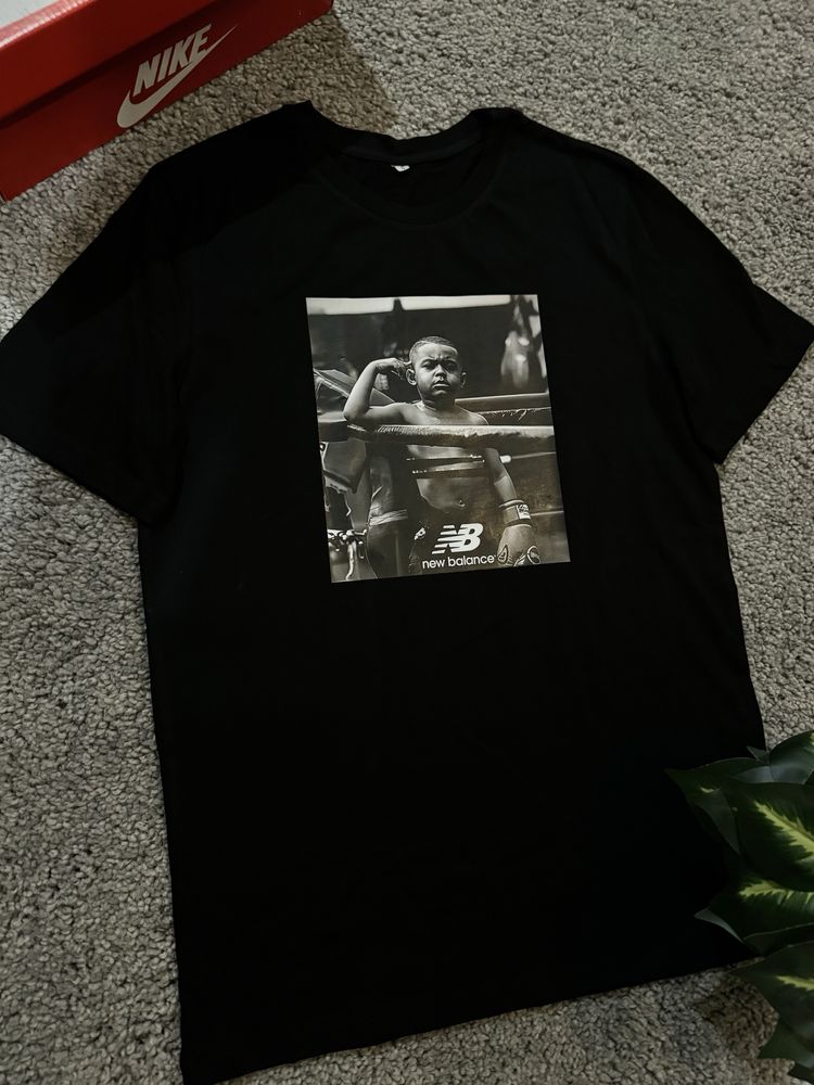 Футболка New Balance Boxing / Футболка Нью Беланс Чорна / Футболка NB