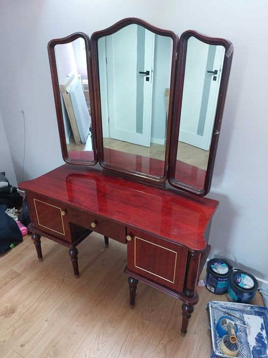 Toaletka Prl. Taboret ,szafka nocna