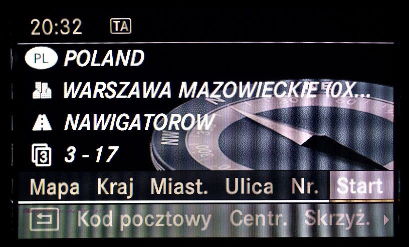 MERCEDES AUDIO 50 APS polskie menu lektor mapa