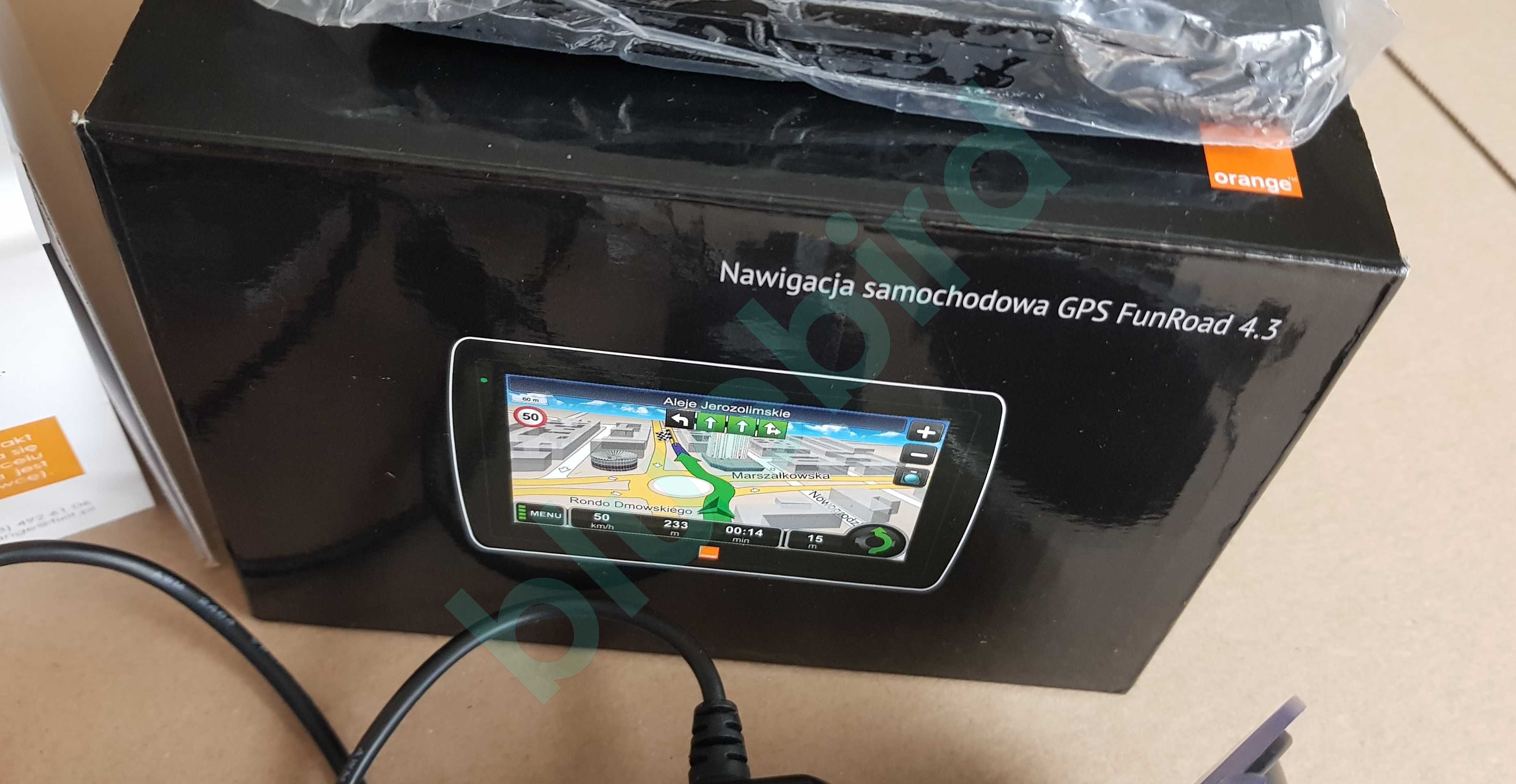 Nawigacja GPS FunRoad 4.3 – uszkodzona, na części lub do naprawy