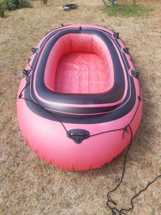 Ponton dmuchany z wiosłami dwukomorowy