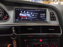 Штатная автомагнитола Audi  A6C6 A6C7, установка магнитол.