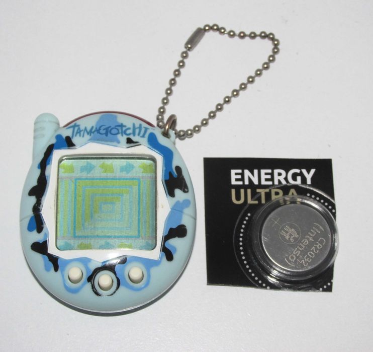 Tamagotchi V3 2004 Blue Camo Bandai