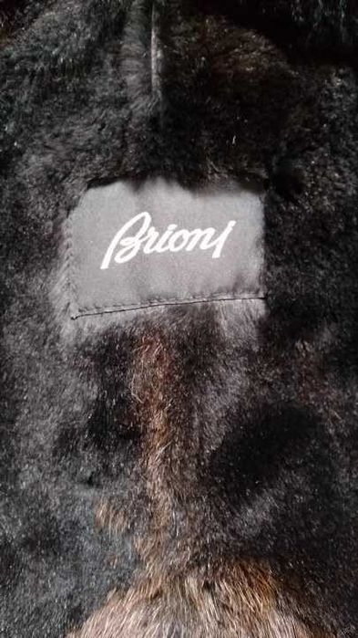 Brioni кардиган кашемир с меховой отделкой бобра