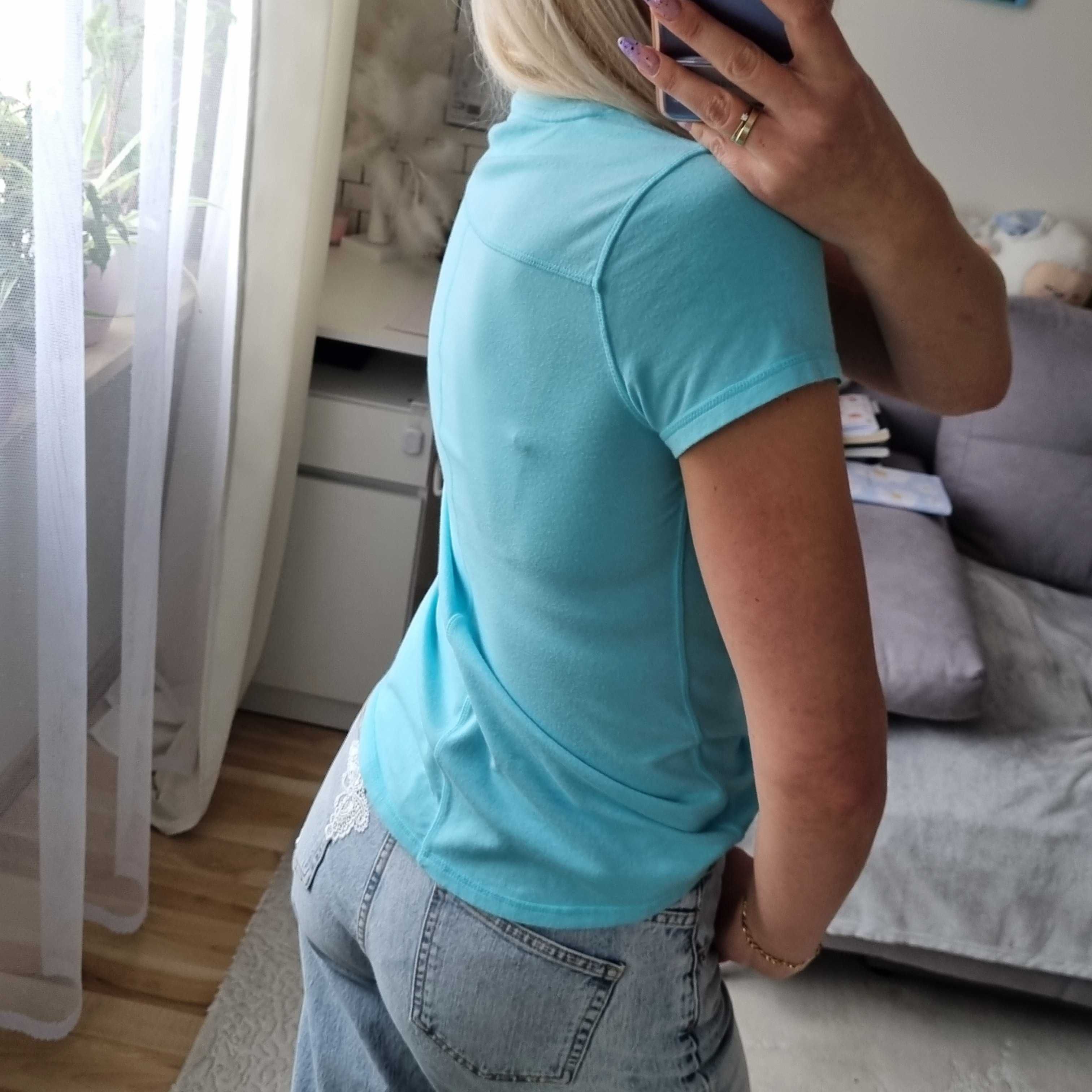 Damska koszula t-shirt top letni bluzka casual Talbots rozm. S-małe M