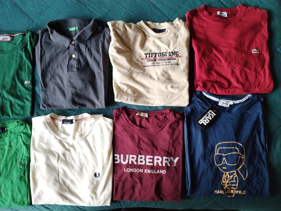 T-shirt  originais Benetton Tifossi_Fred_Tommy_Burberry_Karl_Benetton