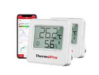 Termometr i higrometr Bluetooth ThermoPro TP357 zestaw 2 szt