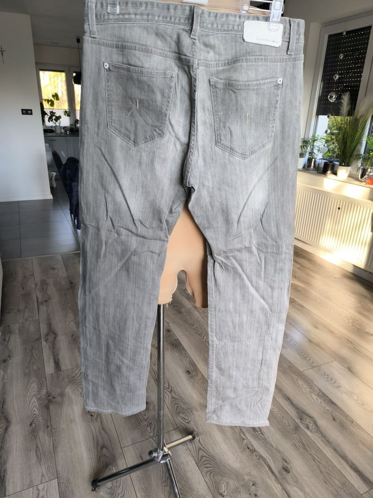 R.34 Calvin Klein Jeans spodnie jeansowe męskie szare klasyczne