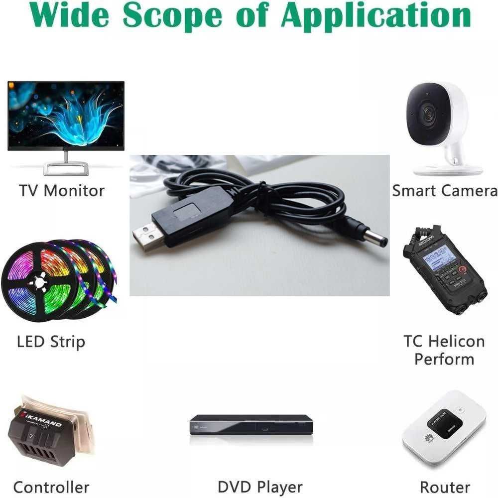 ‼️Питание Роутера USB to DC с 5v на 12v 0.6A 5.5х2.1 Конвертера WiFI